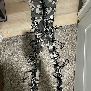 Fashion Nova Camouflage Skinny Jeans